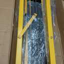 Expandable Barricade Gate 11FT, Metal Folding Security Barrier with 6 Brake Wheels & 270 Adjustment, Versatile Portable Mobile Gate for Construction, Events, Traffic Control (Yellow & Black)