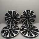 Hubcap Wheel Cover Replacement R15 Hub Caps Universal Wheel Rim Cover ABS Material Exterior Accessories for Car Truck SUV -Set of 415-inchSilver-Black (TT-Silver-Black)