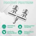 Dual Pressure Washer Tips, 2-in-1 Pressure Washing Nozzle Tips, Power Washer Dual Nozzles with 8PCS Power Washing Spray Nozzle (0, 15, 25, 40 Degree), 1/4" Quick Connect, 5000 PSI