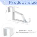 Maitys Plastic Storage Hooks, 4 Pieces Multi Hanging Organizers for Coats, Towels, Bags, Hats, Scarves (White)