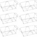 Sterno Chafing Dish Wire Rack - Folding Wire Racks for Food Warmer, Chafer Buffet Stand for Catering - Stand for Food Warmer, Holds Water & Food Pans - Pack of 6