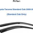 IG Window Visors Fit for 2005-2015 Toyota Tacoma Single Cab, Out-Channel Rain Guards Vent Wind Deflectors 2PC, Truck Accessories for 05-15 Tacoma Regular Cab (Single Cab Only)