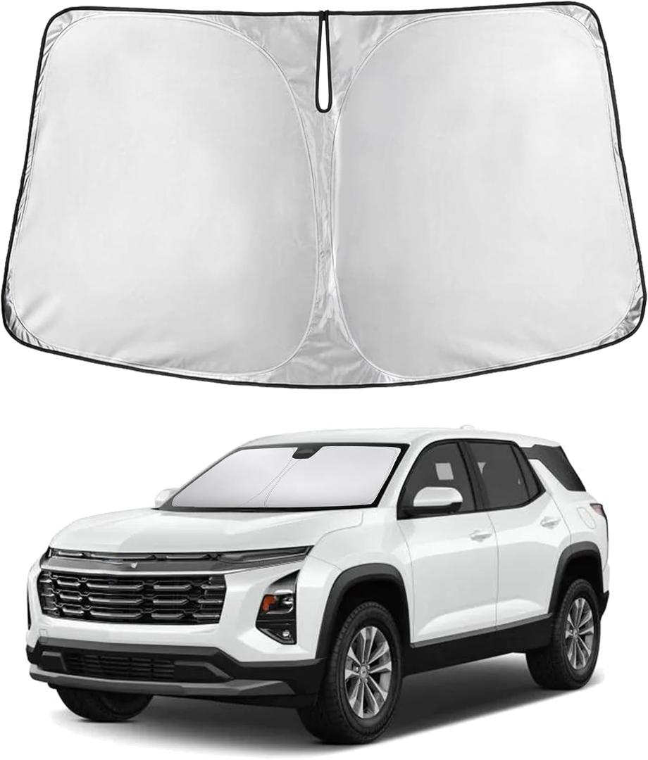 EcoNour Windshield Sunshade Compatible for Chevrolet Equinox 2025 2026, Sun Visor for Front Windshield & Window Sun Shade Cover, UV Heat Blocker & Protector, Car Accessories