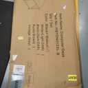 HOME BI Computer Desk with Storage Shelves (Black, 47 Inch)