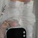 Lulia Double Electric Breast Pump, Breastfeeding Pump 4 Modes & 9 Levels, Low Noise, Anti-Backflow & LED Display, BPA Free, Portable Breast Pumps with 24mm Flange (White)