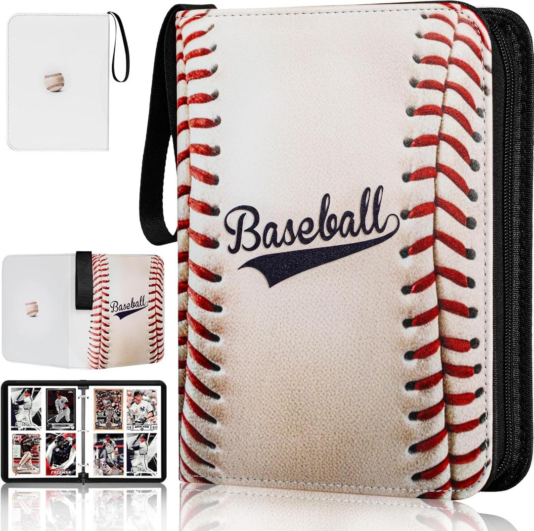 Baseball Card Binder,2024-2025 Sports Trading Card with Sleeves Holder Album,440 Pockets Baseball Card Holder Sheets Display Storage Protectors for Collectors Boys and Girls Gift