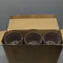 Nuanchu 600 Pcs 4 Inch Plant Nursery Pots, Small Seed Starting Pots, Seedling Plastic Plant with Drainage Holes, Outdoor Indoor Planting, Brick Red