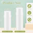 Teenyyou 50 Pcs 60ml/2oz Empty Deodorant Containers Twist Up Plastic Filling Bottle Refillable Deodorant Holder Tube for Homemade DIY Lipstick Sunscreen Balm Lotion Bar (White)