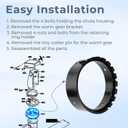 585193MA Outer Retainer Ring Replacement for Murray 24" 27" Snow Thrower,Chute Retainer Ring Fit for Craftsman,Canadiana,Dynamark,MTD,Murray,Noma and Signature Snowblower Parts