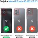 Antsturdy Compatible with Motorola Moto G Power 5G 2023 Wallet Case with Card Holder,Women Men PU Leather Flip Protective Phone Case RFID Blocking Stand Wrist Strap Zipper Credit Card Slots,Beige