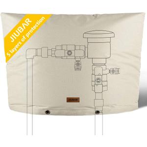 Backflow Preventer Cover Insulated Pouch -JIUBAR 30" W x 26" H Outdoor Pressure Reducing Value Cover ,Winter Water Sprinkler Valve Cover Insulated ,Well Pump Covers Protects from Severe Snow.
