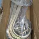 5/16" Grade 70 V-Type Transport Tow Chain w/15 J-Hooks 2Ft Long Shank Legs for Flatbed Truck Tie Trailer Tractor Car Wrecker Tow Chain,4700 Lbs Working Load Limit,G70 Steel Towing Chain Bridle