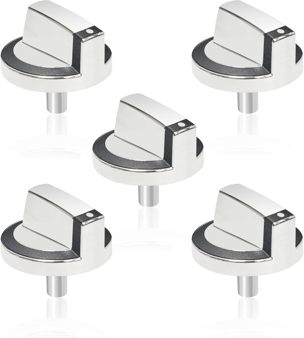 Upgraded W10284885 Stove Control Knob, Cooktop Knobs Compatible with Whirlpool Range Oven Burner Replace# for W10284885 WPW10284885 PS11752001 AP6018699 (5 Pack)
