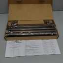 1” Diameter brown curtain rod Itself is 30 to 144 inch. 1 Pack Windows with Heavy Duty Adjustable brown curtain rods Splicing Metal Extra Long Curtain Rod