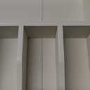 smirly Bamboo Kitchen Drawer Organizer, 9 Inch Silverware Utensil Holder for Small Drawer, Narrow Silverware Organizer for Cutlery Knives (9 x 13 inch (5 Slots))