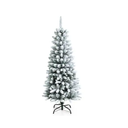4.5-ft Pencil White Artificial Christmas Tree