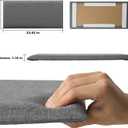 12 Piece Linen Fabric Peel and Stick Headboard, Upholstered Wall Mounted Headboard for Twin, 3D Anti-Collision Soundproof Self-Adhesive Wall Panel for Bedroom 23.62" x 9.84"