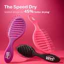 Wet Brush Speed Dry Hair Brush - Splatter (Color Wash) - Vented Design and Ultra Soft HeatFlex Bristles Are Blow Dry Safe With Ergonomic Handle Manages Tangle and Uncontrollable Hair - Pain-Free