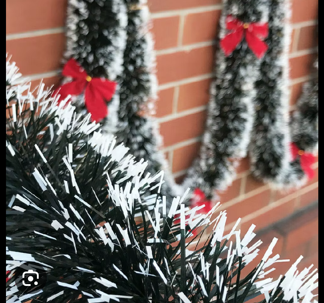 timoo 80ft christmas tinsel garland for christmas tree