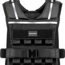 Weighted Vest Men,2-36lb Adjustable Rucking Vests for Walking Running 1.2" Shoulder Padding,High-Vis Reflective Strips, Metal Tactical Buckle, Strength Training Vest for Hiking Workout Fitness