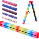 ZELUS 8' Folding Gymnastics Balance Beam, Floor Balance Beam w/Carry Handles Anti-Slip Base for Kids, Beginners & Professional Gymnasts