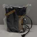 Single Serve One Cup Coffee Maker, for K Cups and Grounds, Mini Coffee Maker with Portable Handle, 6 to 12 Oz Brew Size, for Travel, Camping, Office, RV and Dorm, 120V, Black and Gold