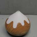 500ML Essential Oil Diffuser, Aromatherapy Diffuser with Remote Control, Multifunctional Air Diffusers for Home Office Room, Fragrance Aroma Diffuser with 7 Color LED & 2 Mist Mode, Brown