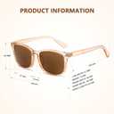 4 Pack Progressive Reading Sunglasses for Women Men, No Line Square Multifocal Sun Readers UV400 Protection