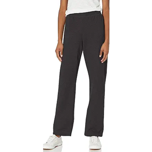 Hanes Women's Sweatpants, EcoSmart Fleece Pants, Pocketless Open-Bottom Sweatpant, Size L