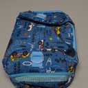 Insulated Kids Dual Compartment Lunch Bags Tote Pack for Girls Boys Toddler Kindergarten School Picnic Food Cooler Boxes with Shoulder Strap (Blue Car)