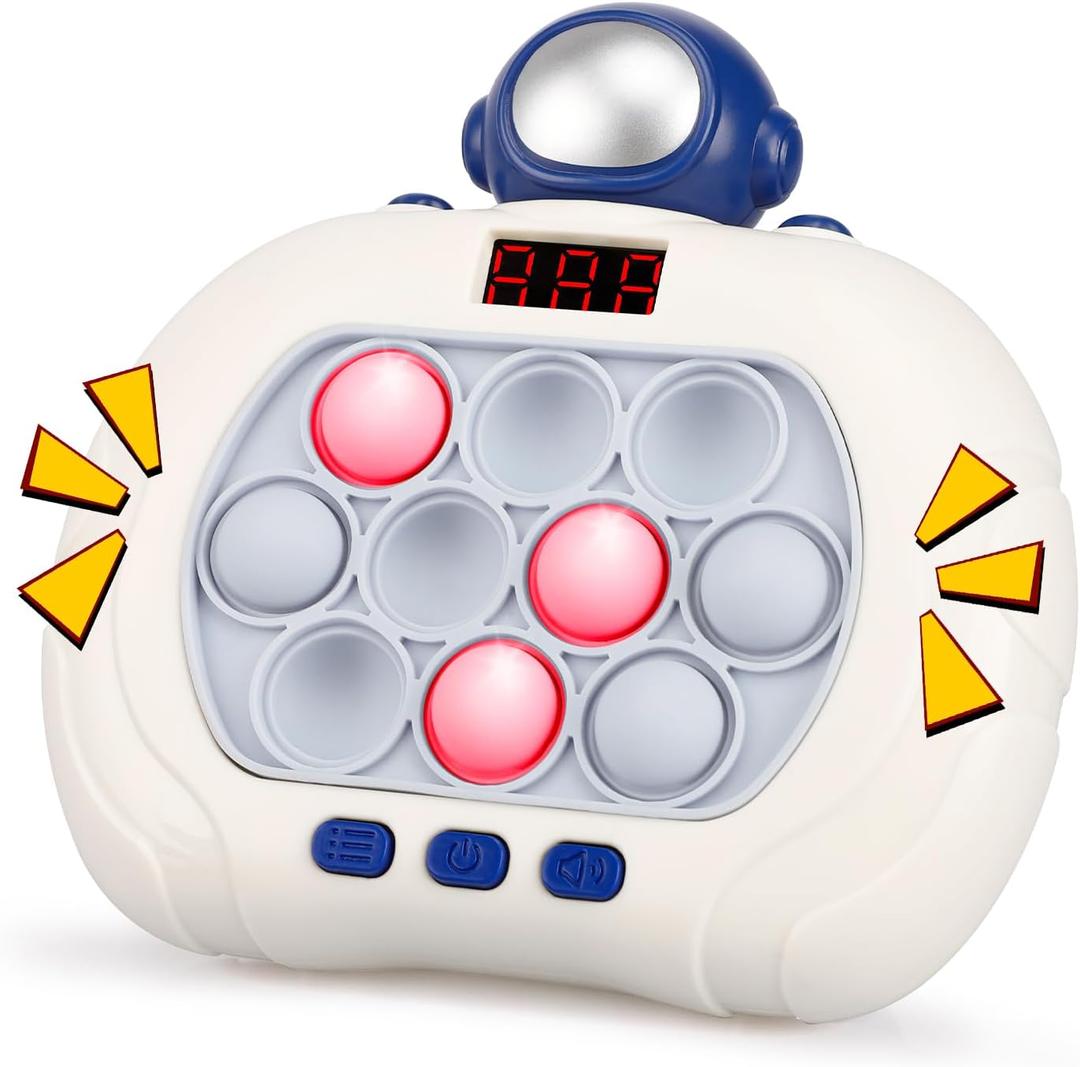 GAPER GO Pop Game Light Up Fidget Toy for Kids 5-7 8-12, Handheld Puzzle Game Sensory Toys with LED Screen, Christmas Toys Gifts for 3-12 Year Old Boys Girls (Astronaut)