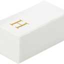 Luxenap 15.8 X 7.9 Inch Linen-Feel Guest Towels, 50 Lettered Hand Towels - Gold Letter 'H', Sans Serif Font, White Paper Dinner Napkins, airlaid, For Restrooms And Tables - Restaurantware