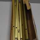 Gold Easel Stand for Sign, Heavy Duty Metal Display Easel with Adjustable Chain, 4-Tier Height Art Easel for Painting, Wedding Sign, Posters & Commercial Display