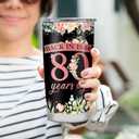 80th Birthday Gifts for Women Tumbler,80th Birthday Gifts Ideas,80th Birthday Decorations,80 Year Old Birthday Gifts for Women,Her,Sister,Friends,1944 Birthday Gifts,Coffee Tumbler 20oz
