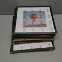 12 Packs 4x4 Picture Frames, Lightweight 4 by 4 Frames Bulk Set of 12 Collage Wall Decor Photo Frames Set for Wall and Tabletop, Black