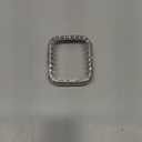 Bling Bumper Case Compatible with Apple Watch Series 6/5/4/SE 3/SE 2/SE 40mm, Diamond Protective Face Cover for Women, Hard PC Frame Protector for iWatch 40mm (Silver)