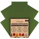 SUPERSCANDI 5 Pack Swedish Dishcloths for Kitchen - 100% Biodegradable & Compostable | Reusable Paper Towels Washable, Food-Safe & Without Plastic - Dish Rags Suitable for Any Surface |Premium, Walnut