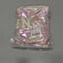 2 x Hiroyuki Iridescent Makeup Bag, 14 inches Cosmetic Bag, Large Capacity Travel Pouch (Skin, pink)