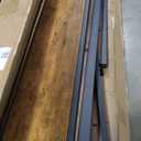 LINSY Twin Bed Frame with Ergonomic Headboard, 14 inch Fast Assembly Metal Bed with LED Lights, Outlets & USB, Kids Twin Size Bed Frame, Noise Free, No Box Spring Needed, Rustic Brown