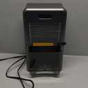 Dehumidifiers for Home (85 OZ Water Tank, 800 sq.ft) Quiet Small Dehumidifier for Basement Bedroom Bathroom with Drain Hose, 3 Gear Timer, Sleep Mode, Auto Shut Off, 7 Color Ambient Light (Classic Silver)