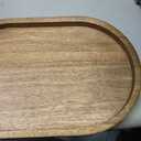 1 pcs Acacia Wood Tray 11.8×6 inch Boards Rustic Wooden Serving Trays Oval Platters Charcuterie for Party,Breakfast, Coffee Table, Home Decorative, Food Small Trays