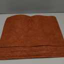 SolaraDawn Faux Leather Table Placemats Set of 6, Washable, Wipeable & Heat-Resistant Table Mats, Waterproof Dining Place Mats with Embossed Texture for Kitchen & Dining, Caramel Brown, 17"  12"