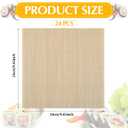 Hoolerry 24 Pcs Sushi Mat Bulk Bamboo Sushi Making Roller Non Stick Square Rolling Mat for Home Party Supplies, 9.5" x 9.5"