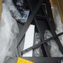 40 Inch Gaming Desk with Power Outlet & LED Lights, L Shaped Computer Gaming Table with 3 Tiers Storage Shelves, Corner Gamer Desk with Monitor Stand for Small Space, Carbon Fiber Black