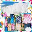 12pcs 55 * 55cm white pure cotton DIY headscarf set Cotton White Bandana Bulk for Tie Dying, Blank Bandanas for Women Men, Unisex Headband, 22" x 22" (White)