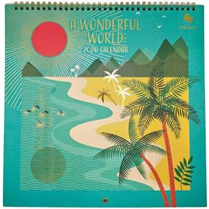 NIQUEA.D, Wonderful World 2026 Spiral Wall Calendar