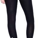 MERIWOOL Womens Base Layer Bottoms - Lightweight Merino Wool Thermal Pants (Black)