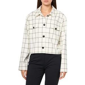 HUGO Women's Big Check Patch Pocket Jacket, 8