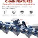 18 inch Chainsaw Chain & Bar Combo, 3/8" LP Pitch, 050" Gauge, 62 Drive Links Fits Poulan, Oregon, Craftsman, Echo, Homelite, Kobalt, Greenworks and More (4 Chains+ 1 Bar)