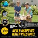 BIONIC STEEL 100 Ft Metal Garden Hose with Sprayer Nozzle, Non Kinking Designed Stainless Steel Heavy Duty Water Hose 100 Ft x 5/8 in. Flexible NON Expandable for Uninterrupted Water Flow, 500 PSI